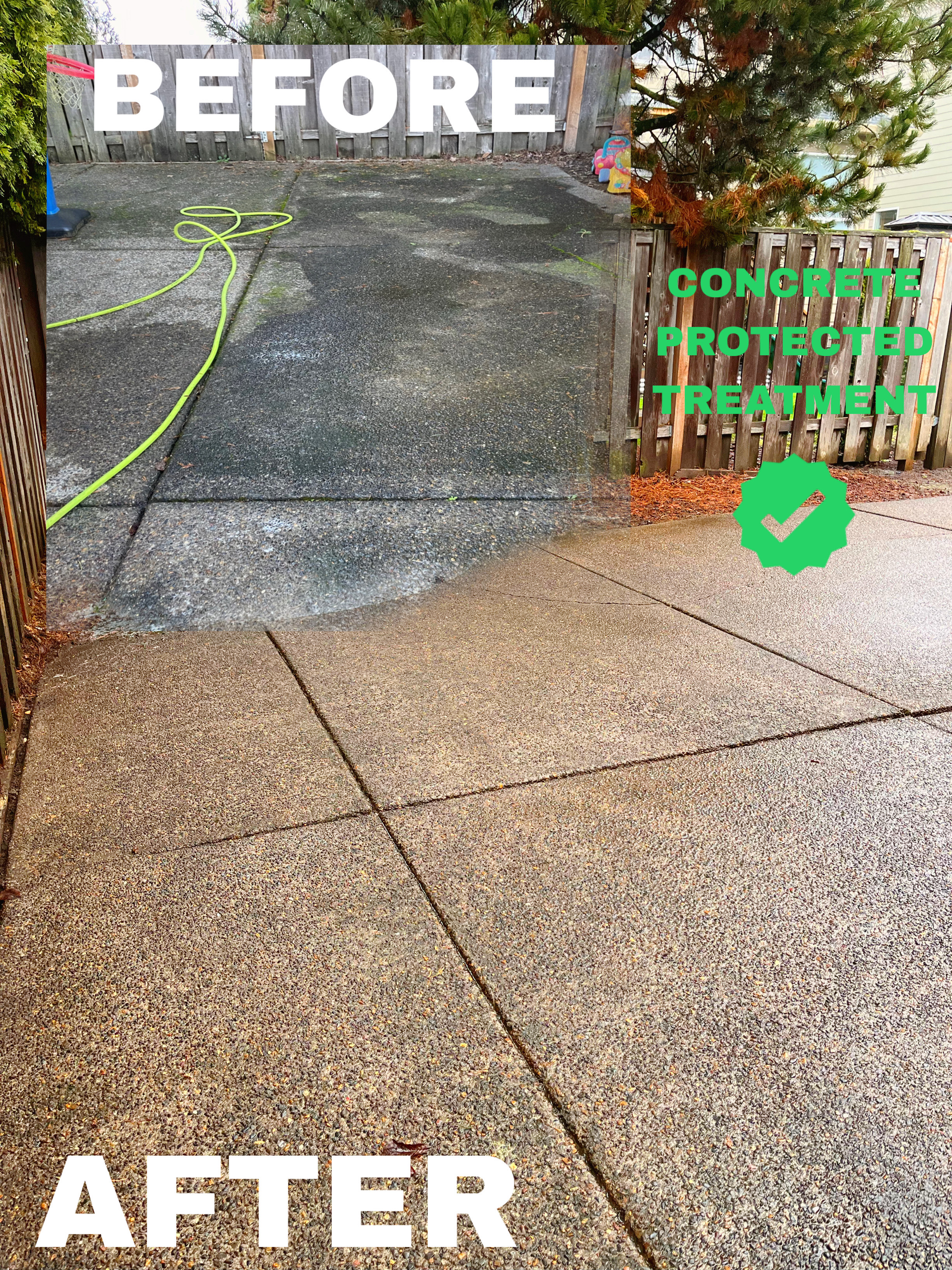 Before and After Patio Concrete